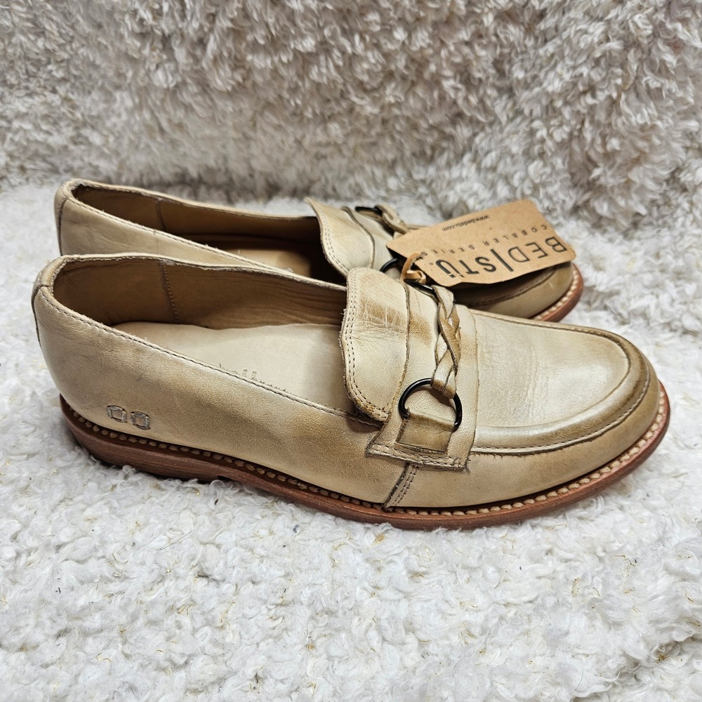 Bed Stu Darla Distressed Leather Loafers sz‎ 8.5 NWT